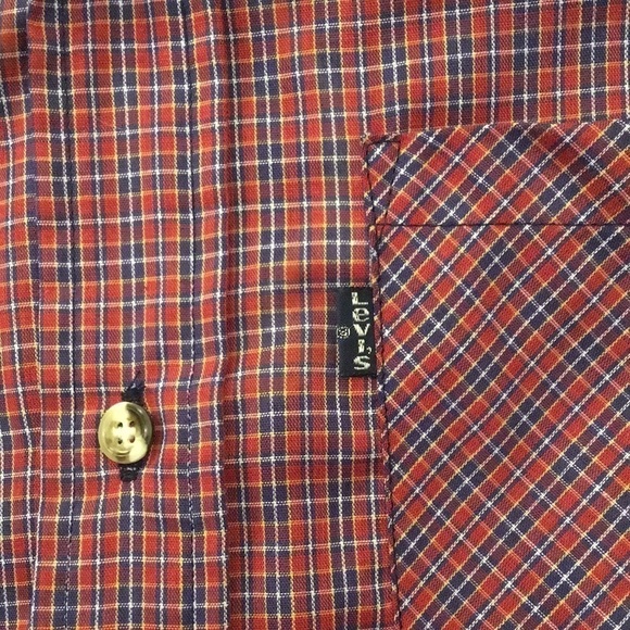Vintage Levis Plaid Single Stitch Shirt - Picture 3 of 4